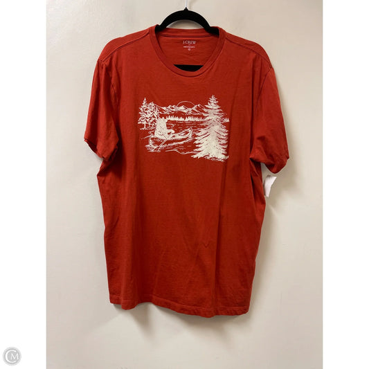 Top Short Sleeve By J. Crew In Orange, Size: L