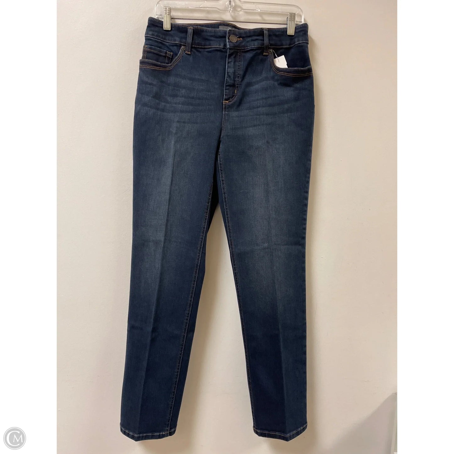 Jeans Skinny By Chicos In Blue Denim, Size: 8