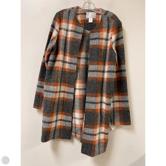 Coat Other By Max Studio In Grey & Orange, Size: L