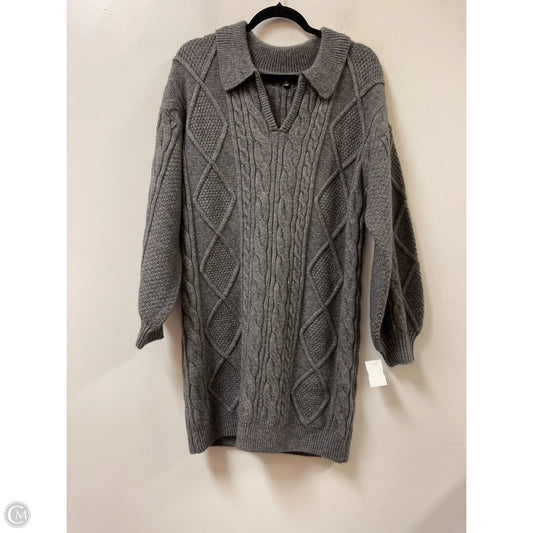 Dress Sweater By Steve Madden In Grey, Size: S