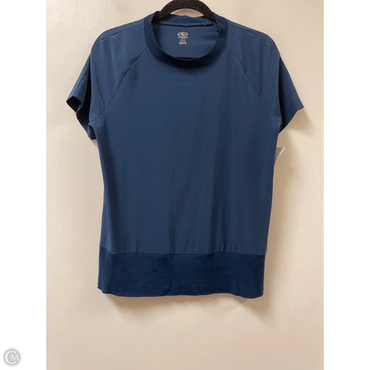 Athletic Top Short Sleeve By Athletic Works In Navy, Size: S
