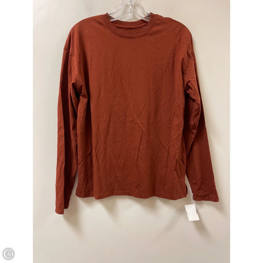 Top Long Sleeve By A New Day In Brown, Size: S