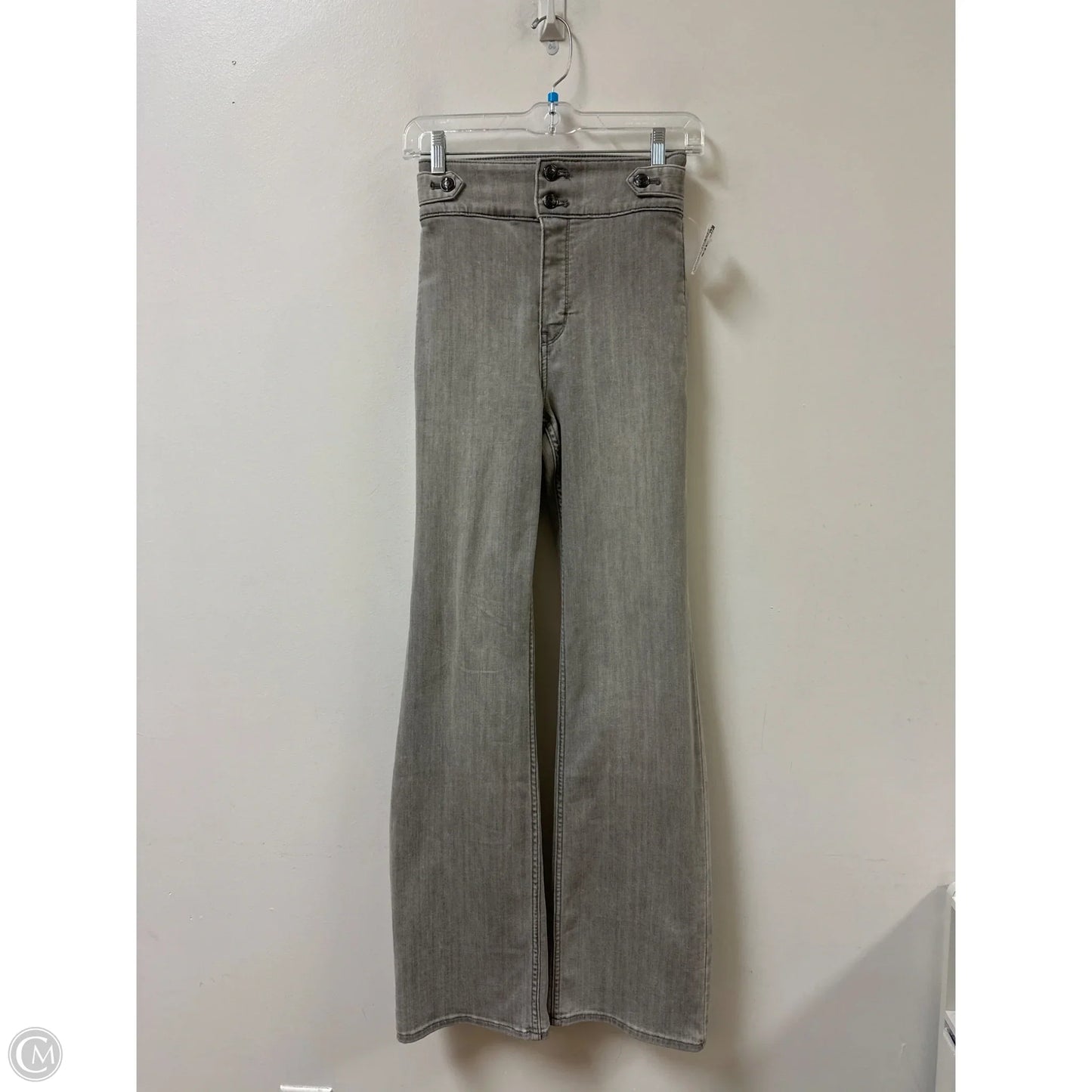 Jeans Boot Cut By White House Black Market In Grey Denim, Size: 10