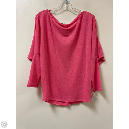 Top Long Sleeve By White Birch In Pink, Size: S