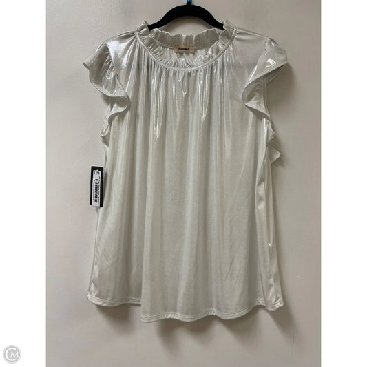 Top Short Sleeve By Adora In White, Size: S
