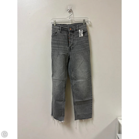 Jeans Straight By Gap In Grey Denim, Size: 12
