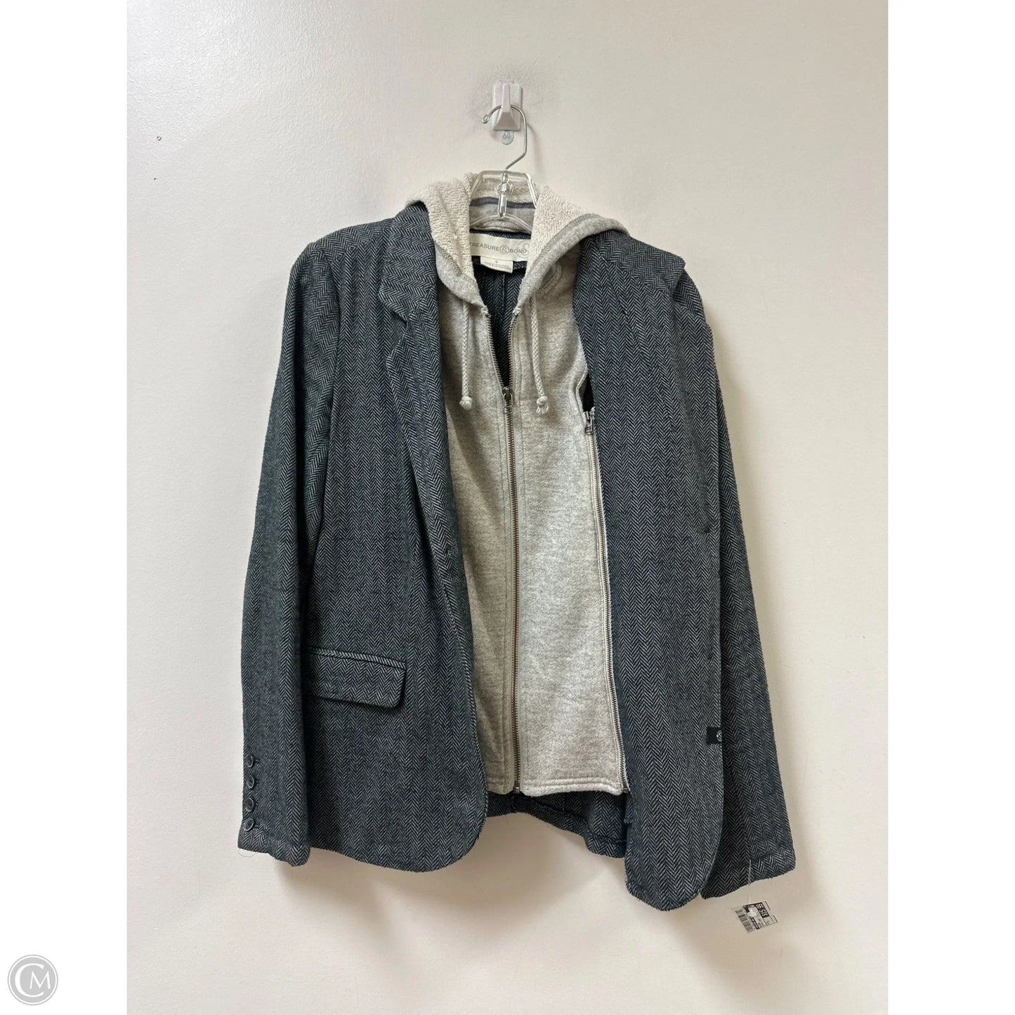Blazer By Treasure And Bond In Black & Grey, Size: S