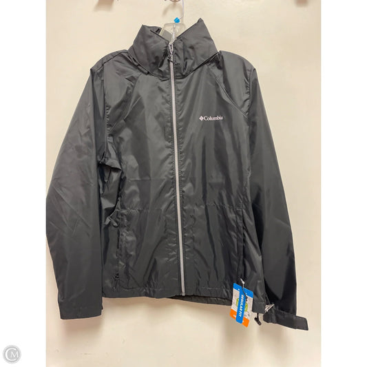 Jacket Windbreaker By Columbia In Black, Size: L