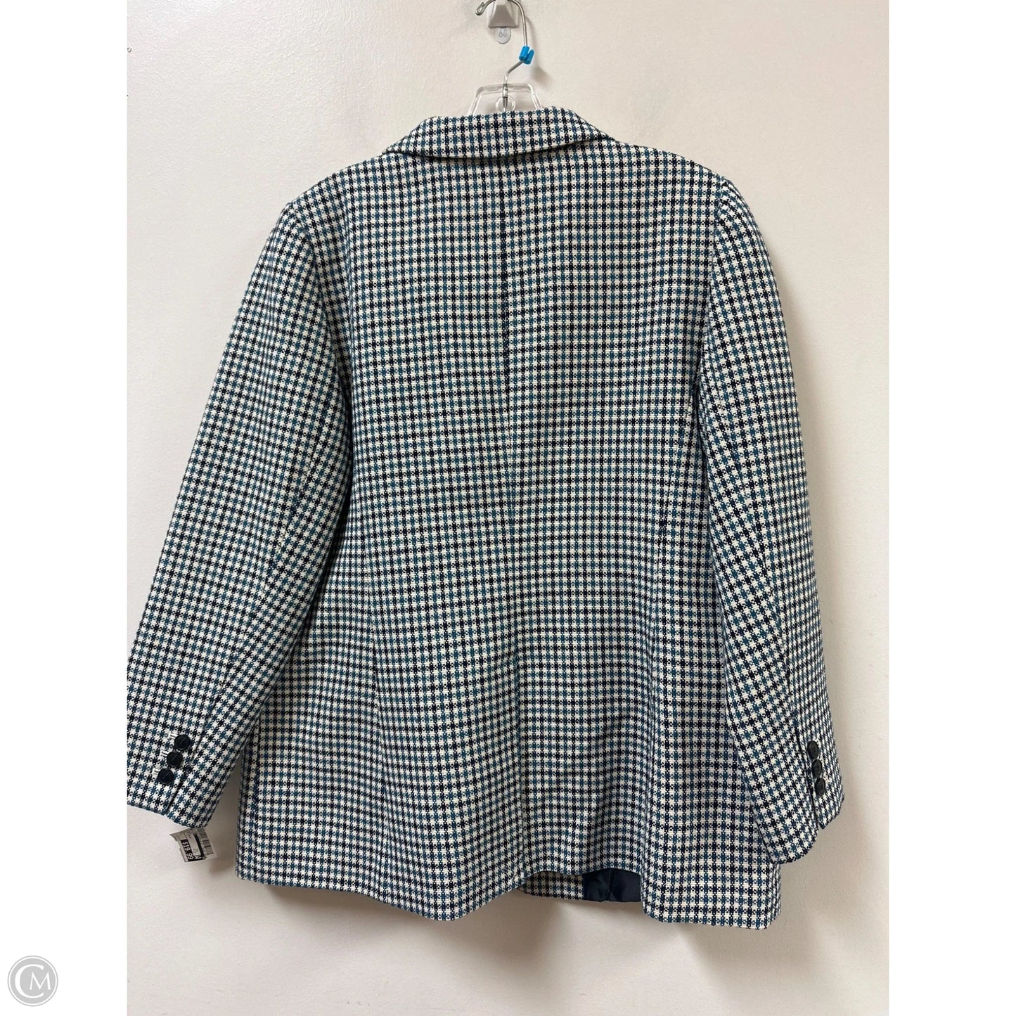 Blazer By Talbots In Black & Blue, Size: L