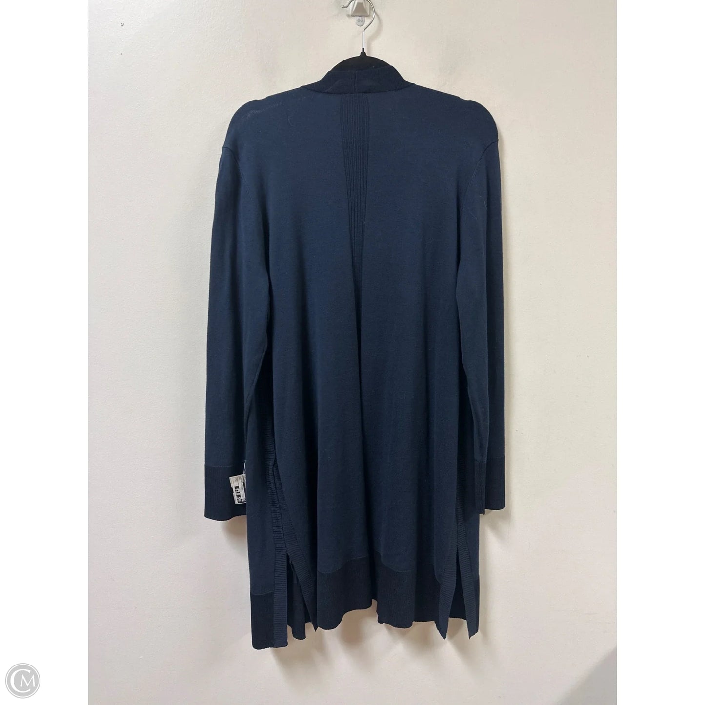 Sweater Cardigan By Chicos In Navy, Size: L