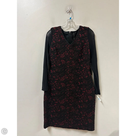 Dress Casual Short By Marc New York In Black & Red, Size: M