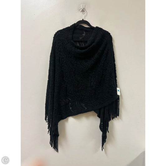 Shawl By Clothes Mentor In Black, Size: Osfm