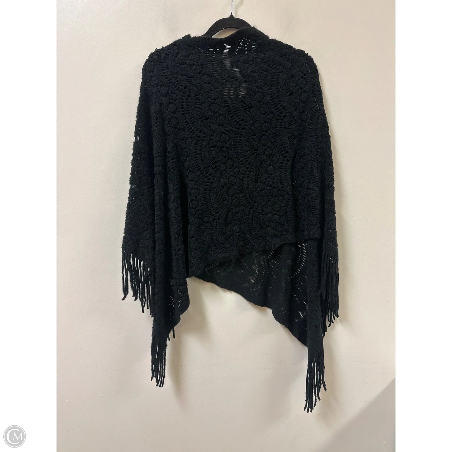 Shawl By Clothes Mentor In Black, Size: Osfm