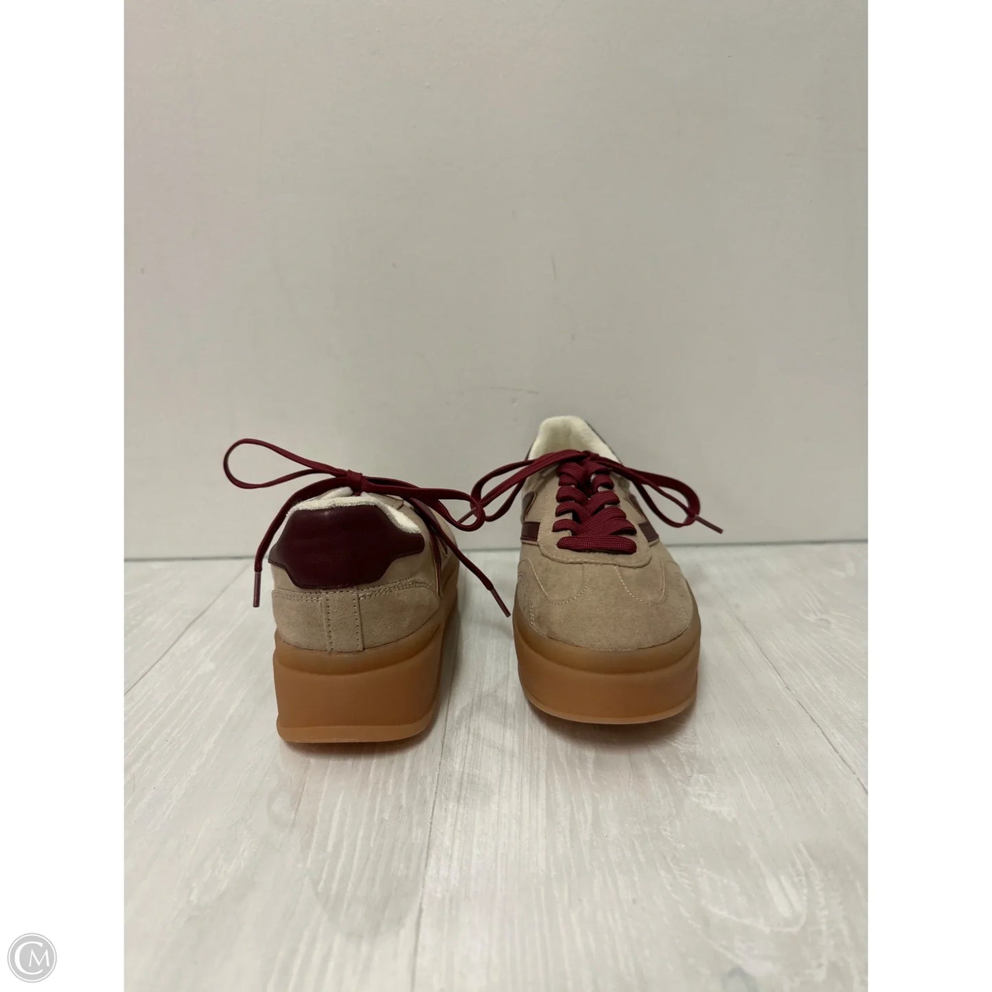 Shoes Sneakers By Madden Girl In Brown & Red, Size: 9
