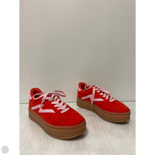 Shoes Sneakers By Madden Girl In Red, Size: 8.5