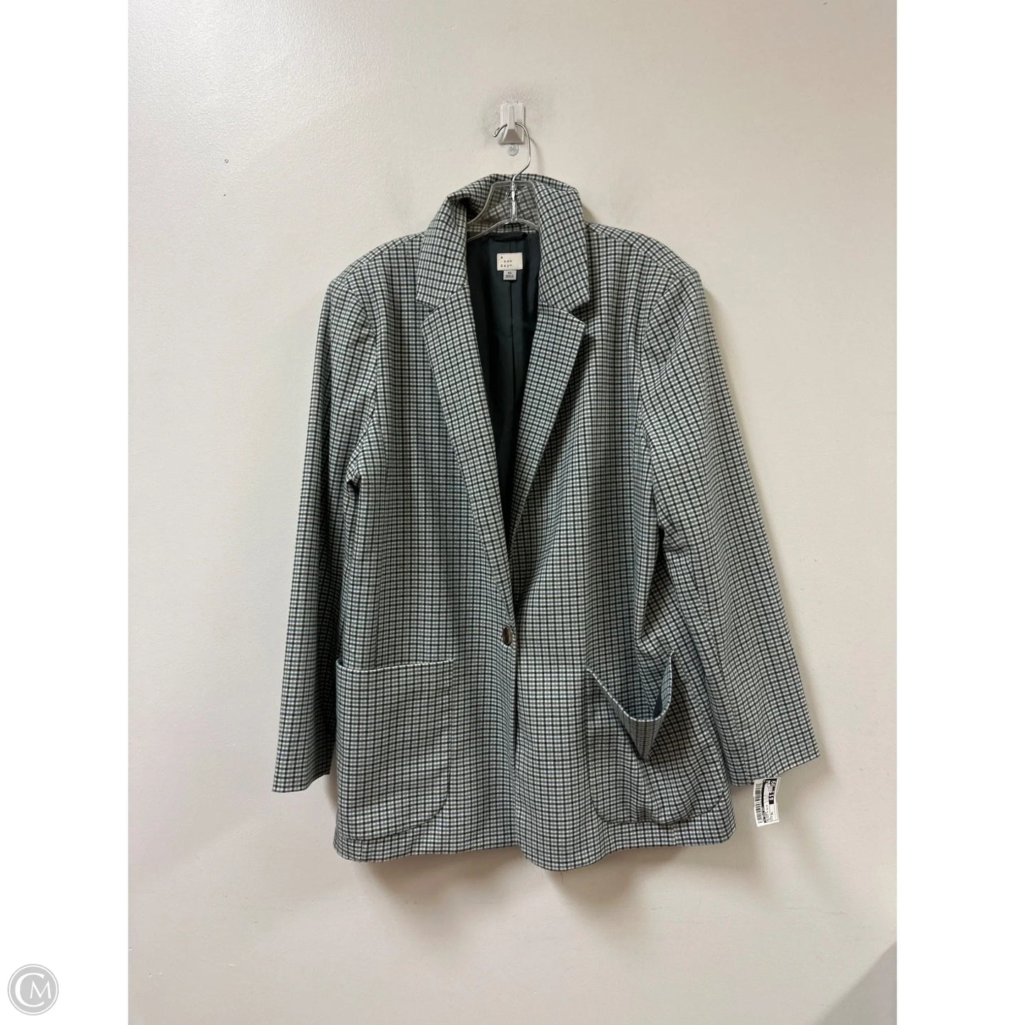 Blazer By A New Day In Black & Blue, Size: Xl