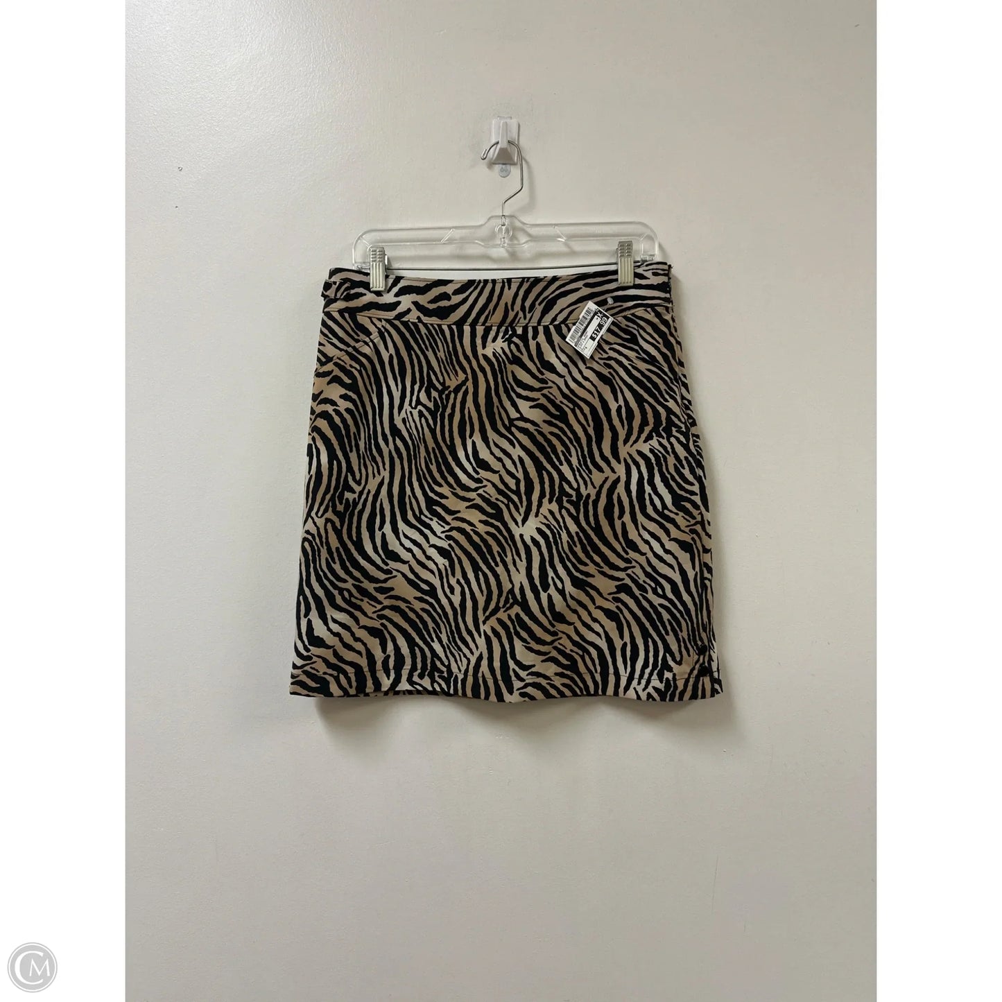Athletic Skort By Chicos In Black & Brown, Size: 6