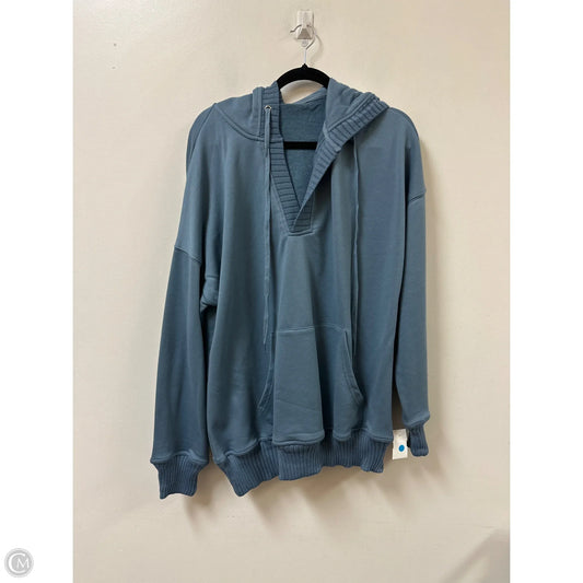 Sweatshirt Hoodie By Clothes Mentor In Blue, Size: Xl