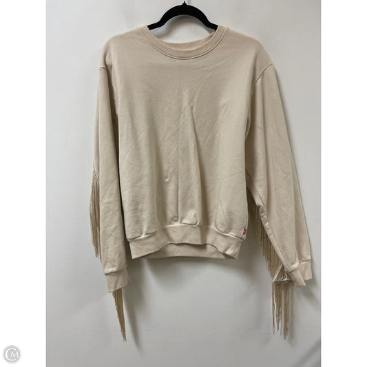 Sweatshirt Crewneck By Levis In Cream, Size: Xs