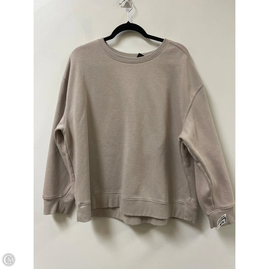 Athletic Sweatshirt Crewneck By Athletic Works In Brown, Size: 1x