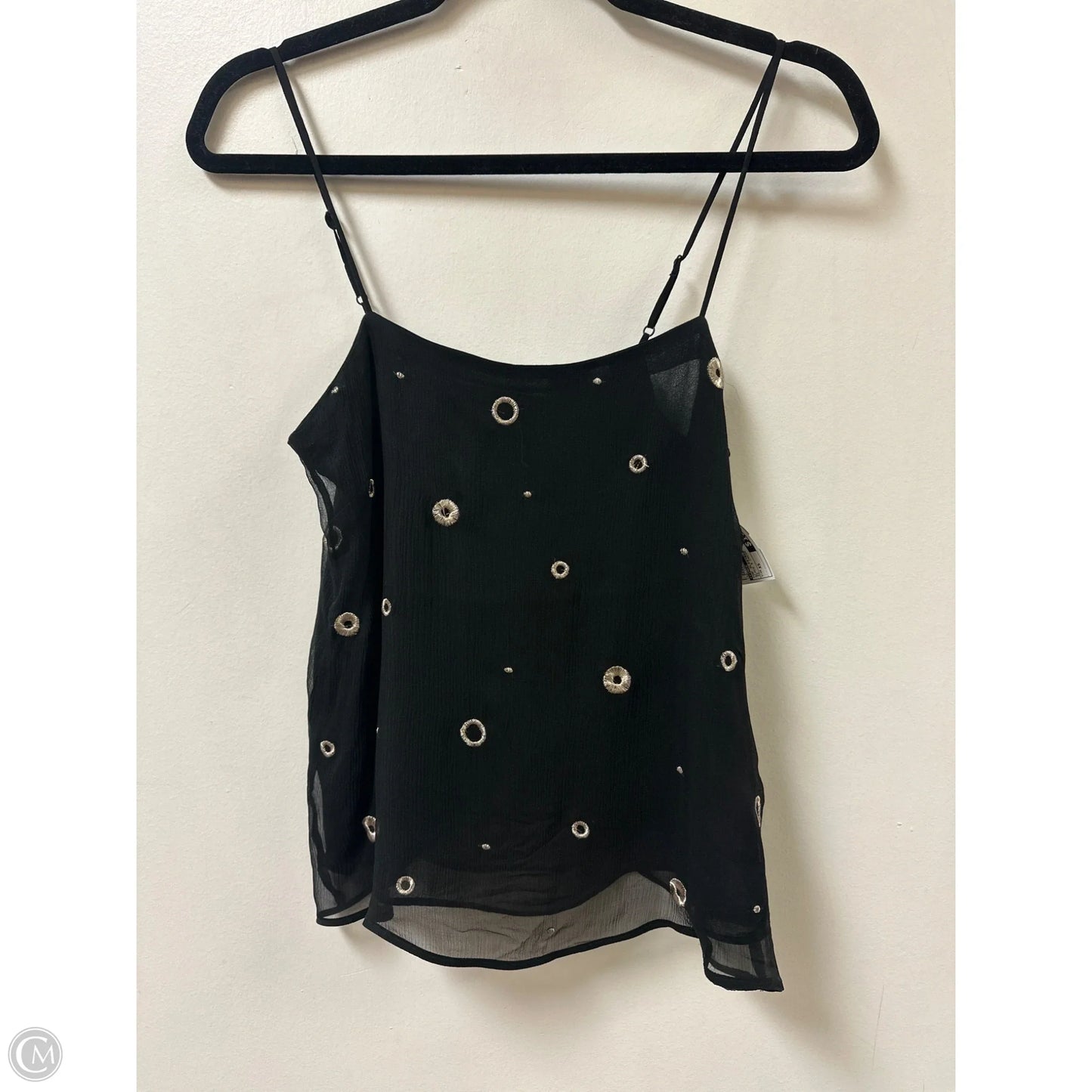 Top Sleeveless By Vince In Black & Cream, Size: Xs