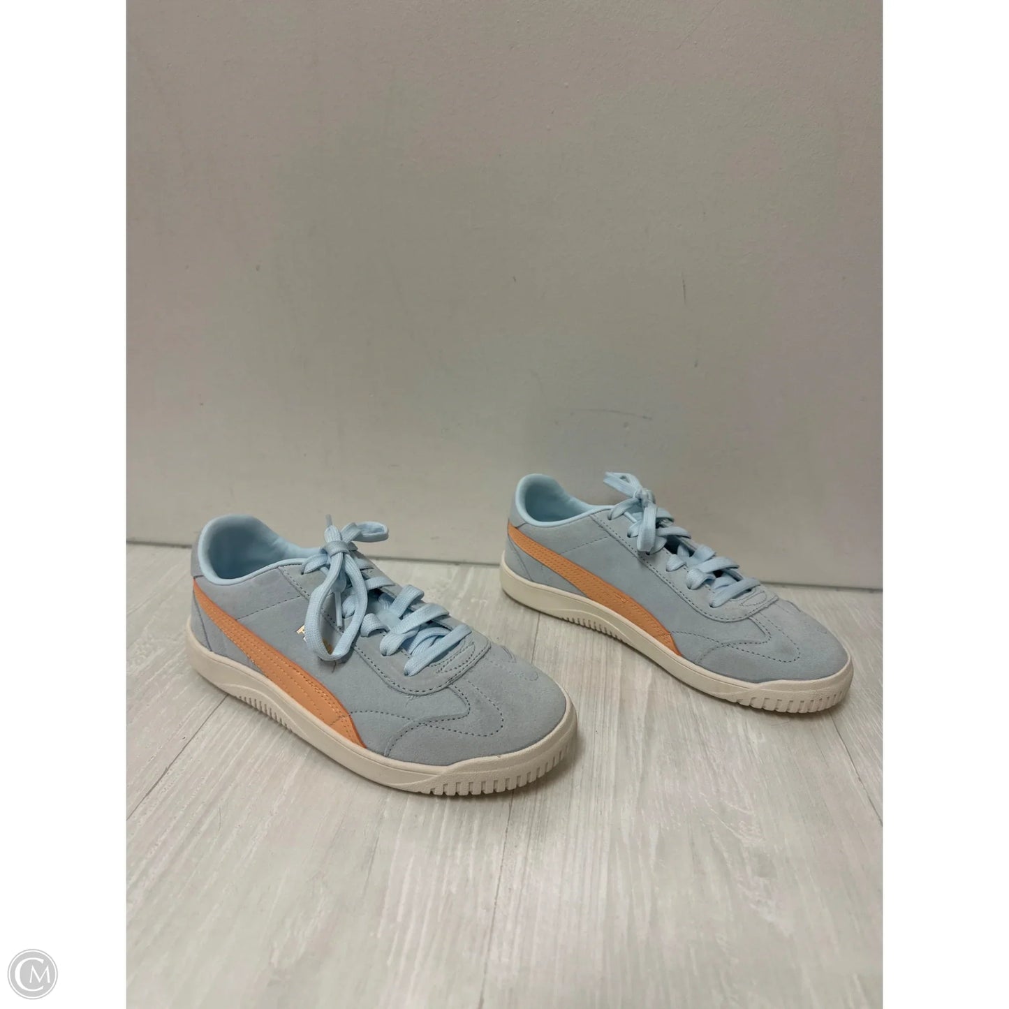 Shoes Sneakers By Puma In Blue, Size: 6.5