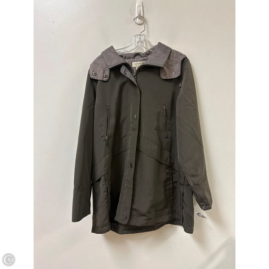 Jacket Windbreaker By Jones New York In Brown, Size: Xl
