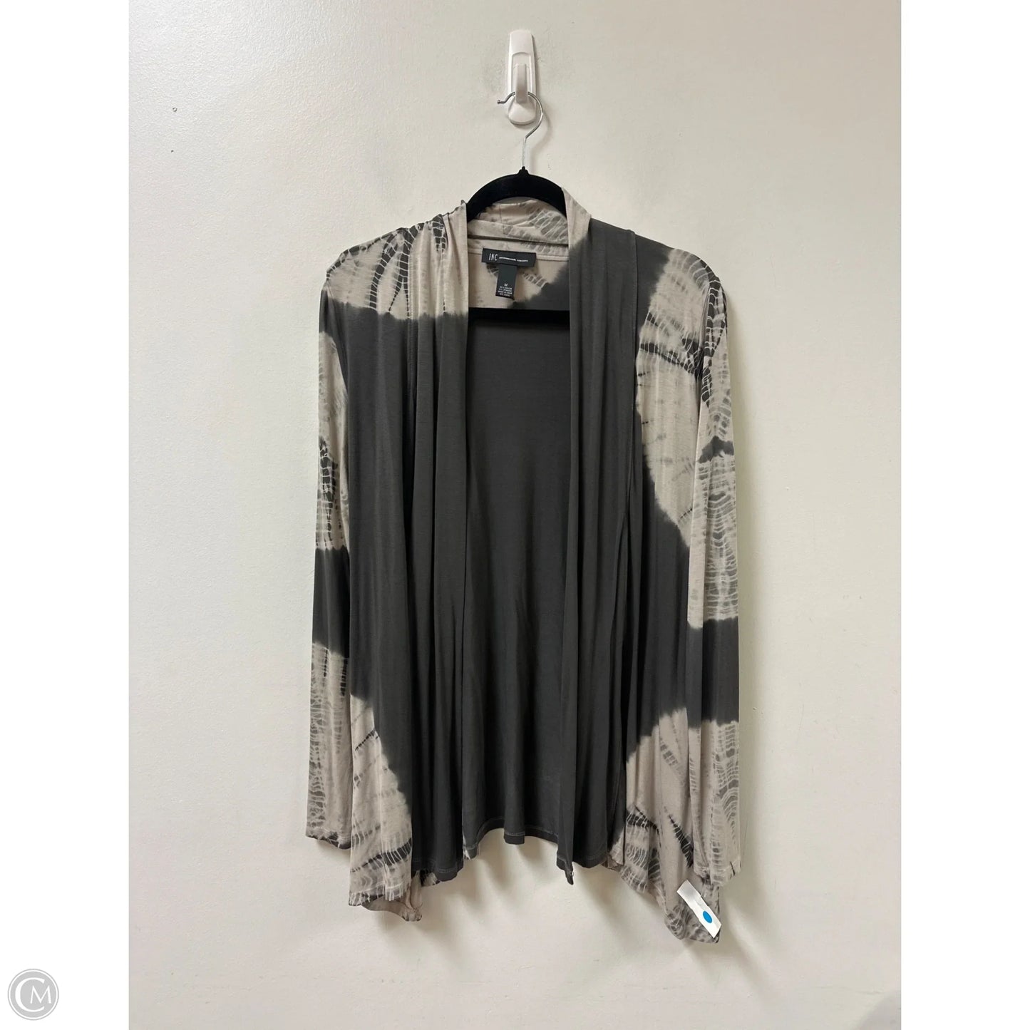 Sweater Cardigan By Inc In Tie Dye Print, Size: M