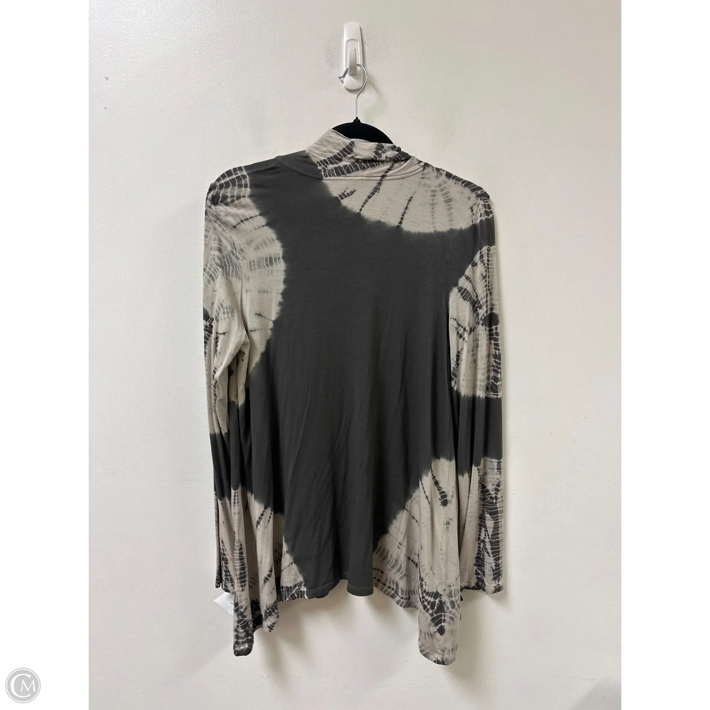 Sweater Cardigan By Inc In Tie Dye Print, Size: M