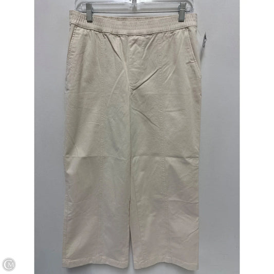 Pants Wide Leg By Lands End In Cream, Size: 10p