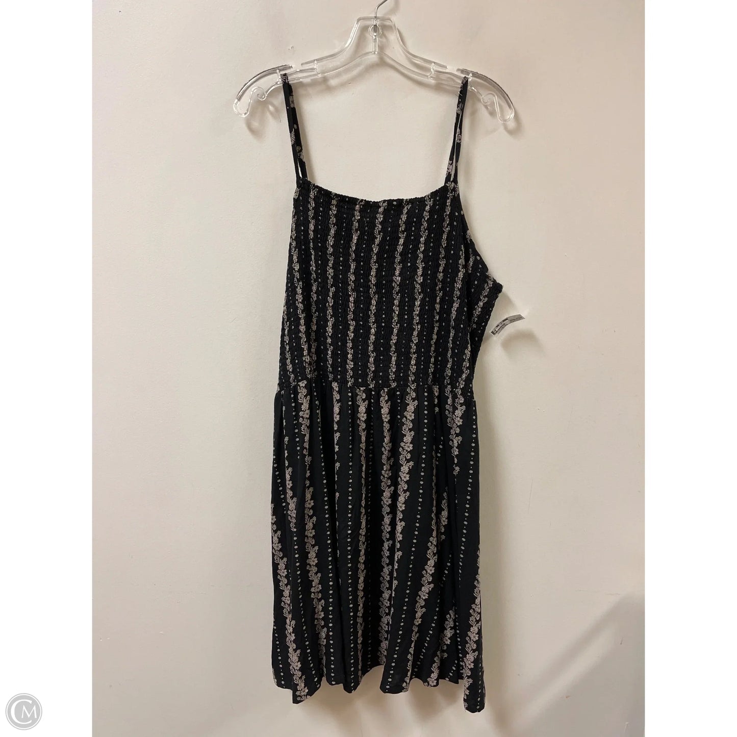 Dress Casual Short By Angie In Black & Cream, Size: 2x