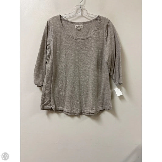 Top Long Sleeve By Coldwater Creek In Brown, Size: L