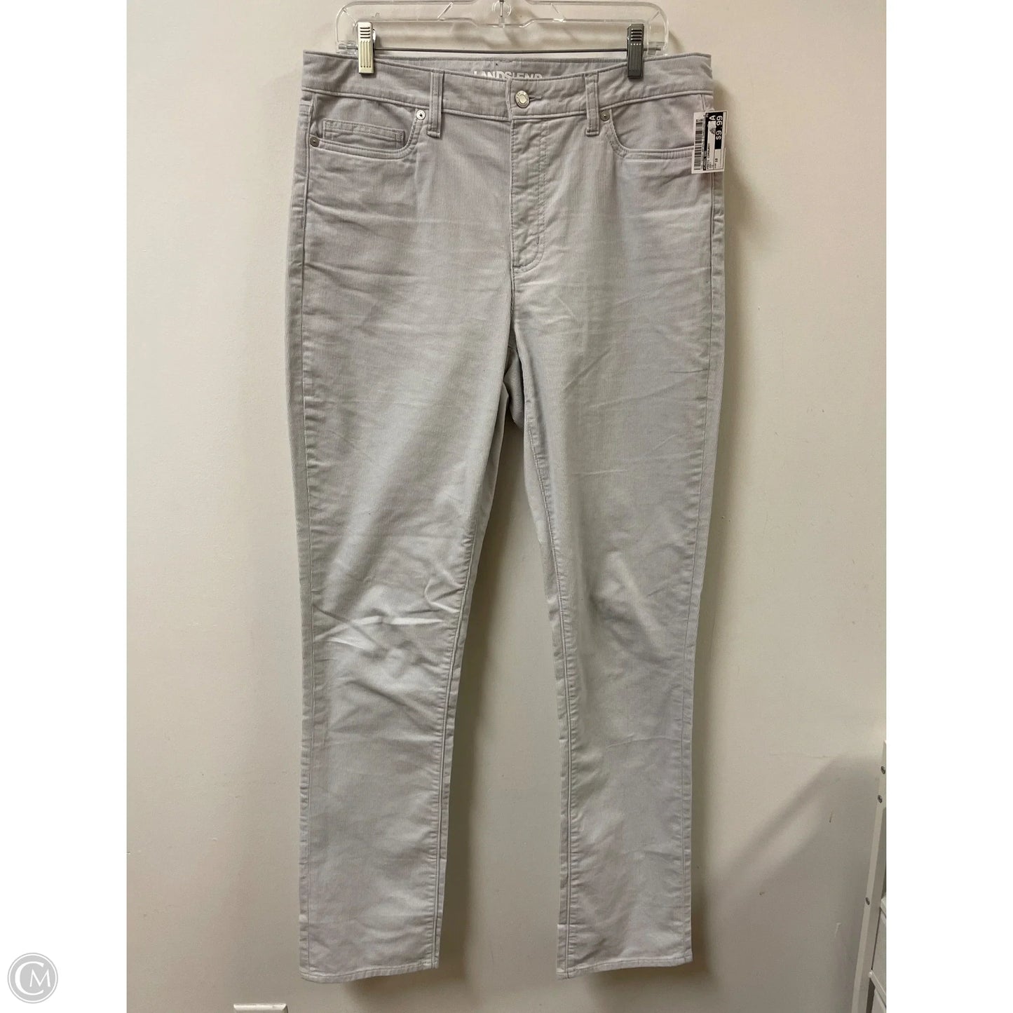 Pants Corduroy By Lands End In Grey, Size: 10