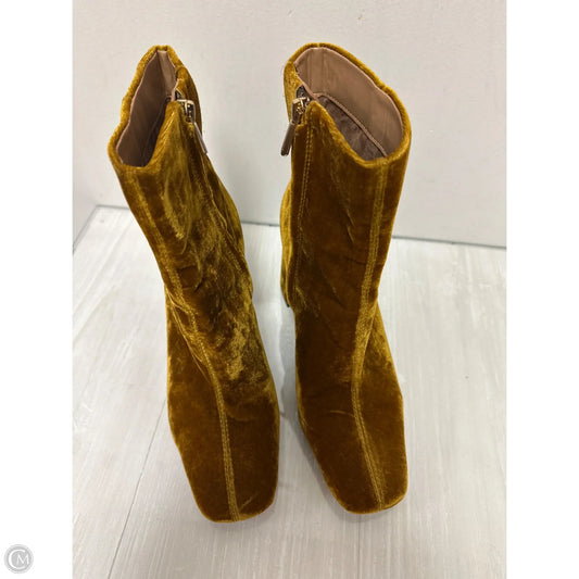Boots Knee Heels By Sam Edelman In Yellow, Size: 9