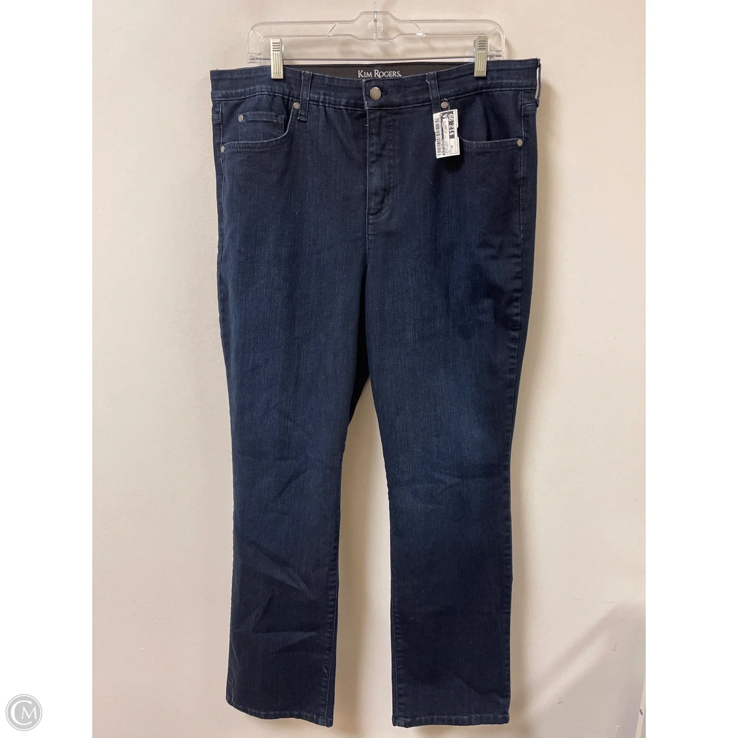 Jeans Boot Cut By Kim Rogers In Blue Denim, Size: 16