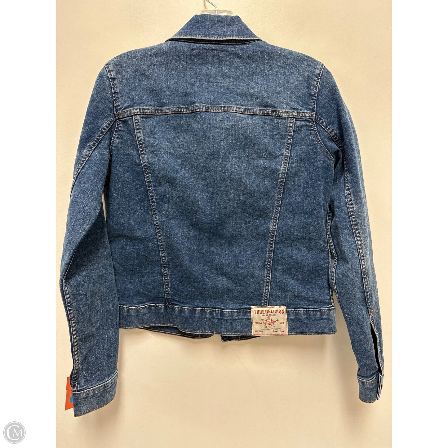 Jacket Denim By True Religion In Blue Denim, Size: M