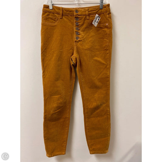 Pants Corduroy By Pilcro In Yellow, Size: 10