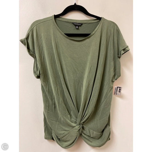 Top Short Sleeve By Lucky Brand In Green, Size: M