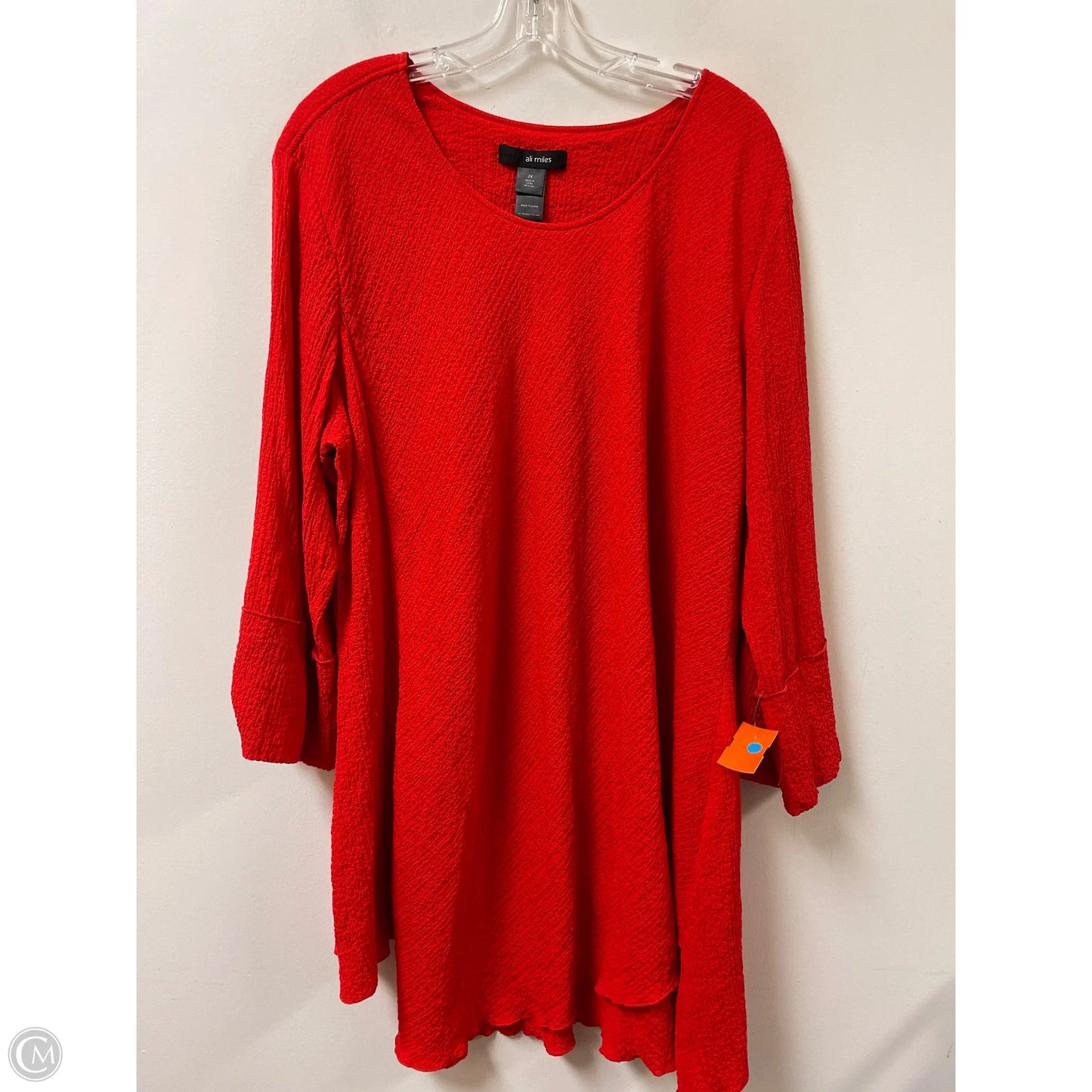 Dress Casual Short By Ali Miles In Red, Size: 2x