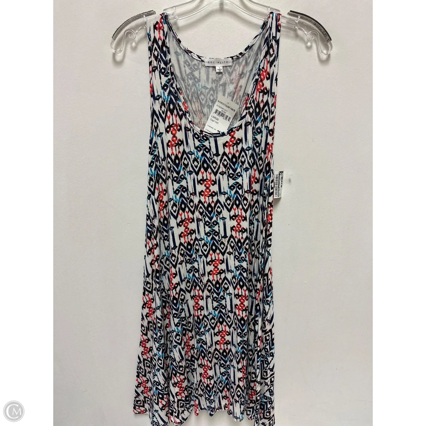 Dress Casual Short By Socialite In Blue & Red, Size: L