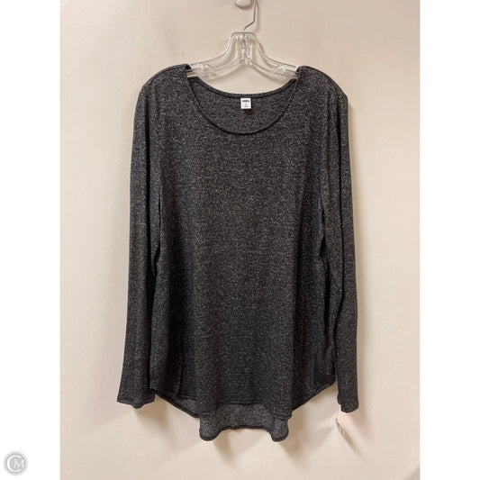 Top Long Sleeve By Old Navy In Grey, Size: Xl