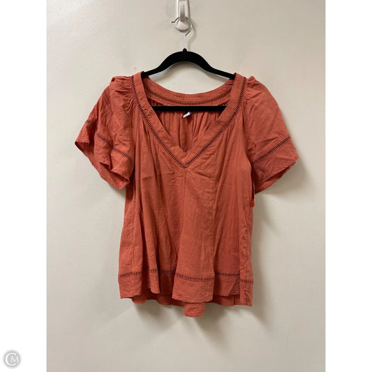 Top Short Sleeve By Old Navy In Orange, Size: Xs