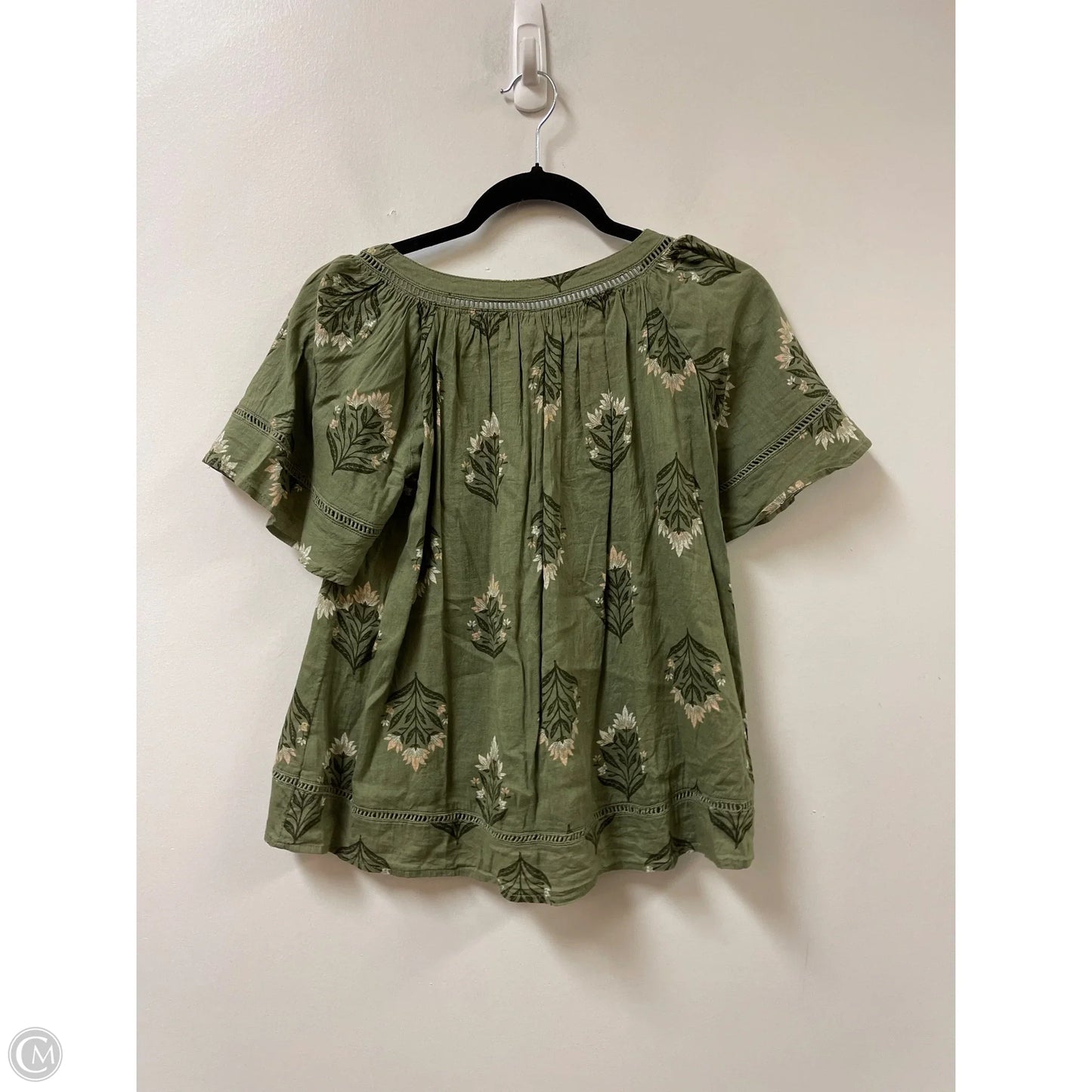 Top Short Sleeve By Old Navy In Green, Size: Xs
