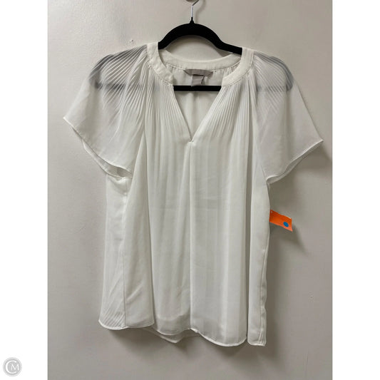 Top Short Sleeve By H&m In White, Size: S