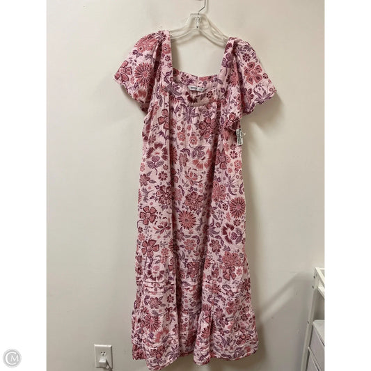 Dress Casual Maxi By Sonoma In Pink & Purple, Size: 1x