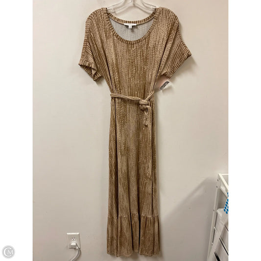 Dress Casual Maxi By New Directions In Brown & Cream, Size: S