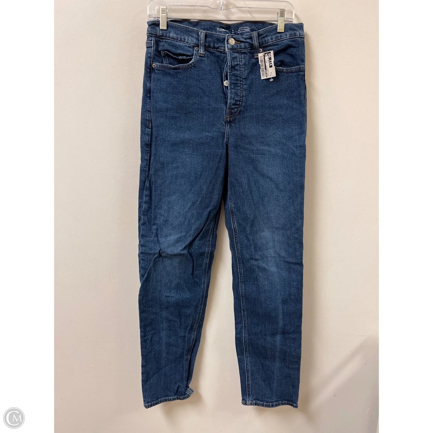Jeans Straight By Old Navy In Blue Denim, Size: 8