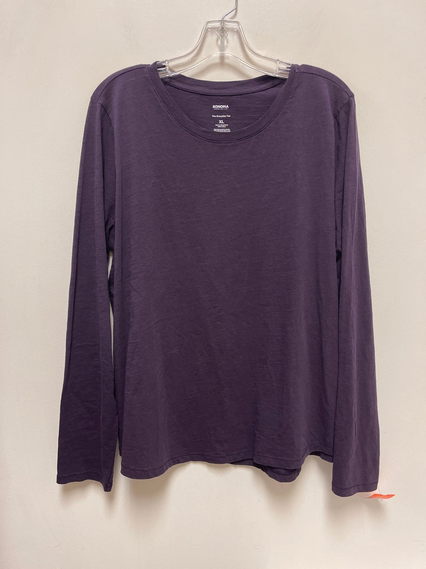 Top Long Sleeve By Sonoma In Purple, Size: Xl