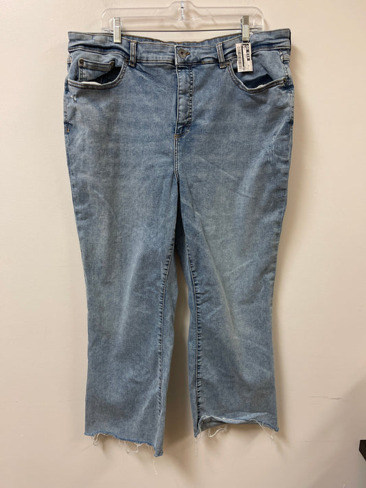 Jeans Straight By Inc In Blue Denim, Size: 18