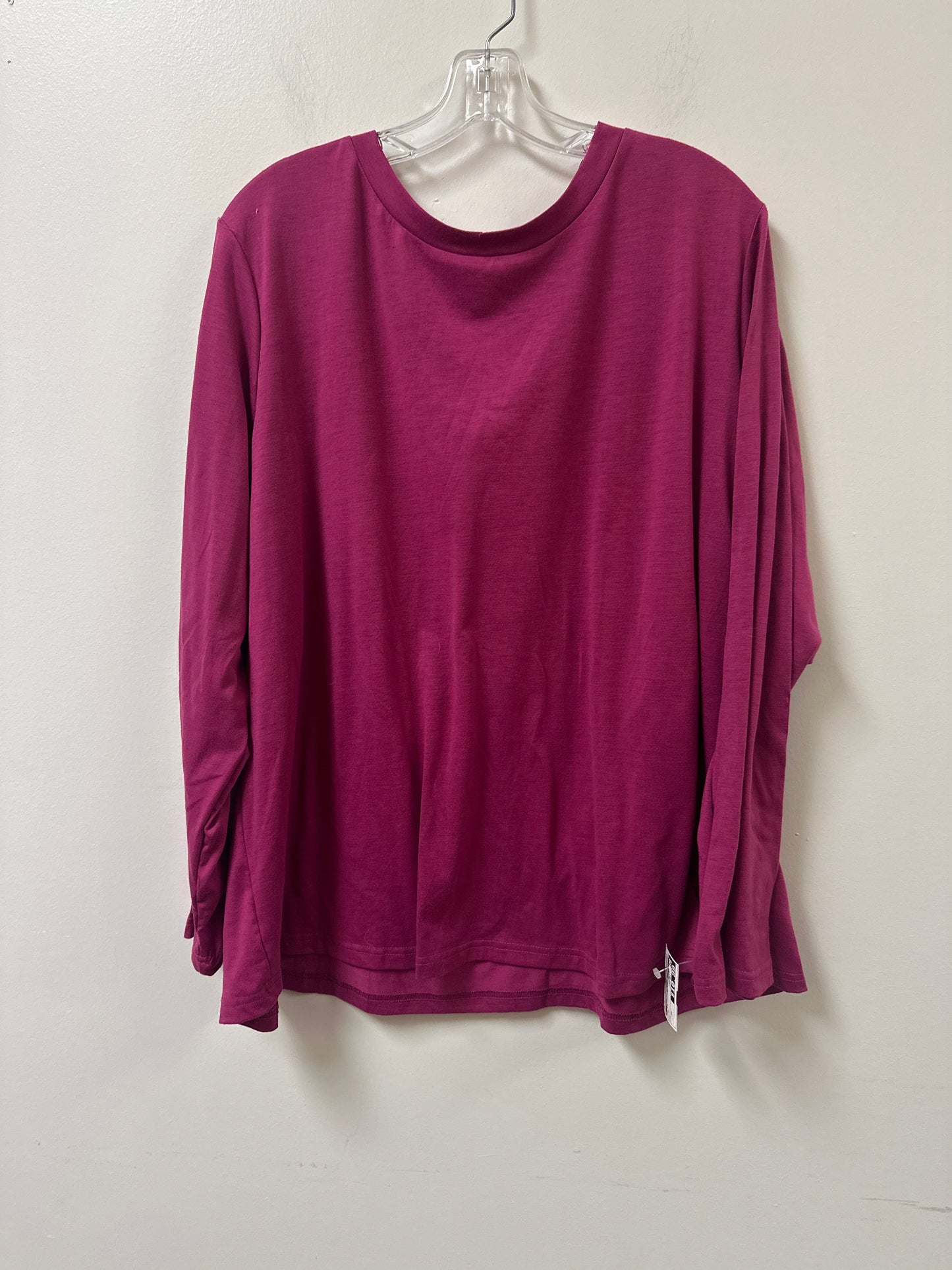 Top Long Sleeve By Clothes Mentor In Pink, Size: 3x